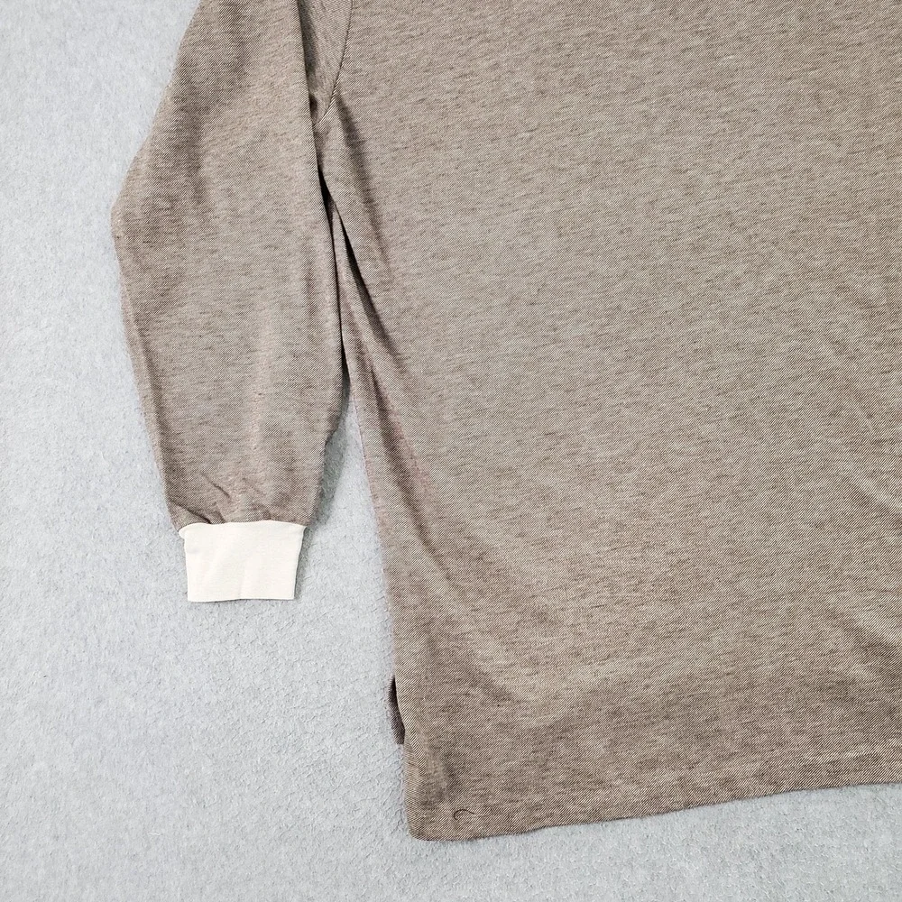 Polo Golf Ralph Lauren Polo Shirt Mens 2XL Brown Long Sleeve Cotton Knit Logo